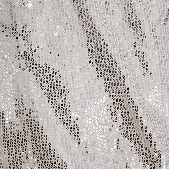 NWT Anthropologie En Elly Ivory Jacki Sequined White & Silver Top - Picture 6 of 8